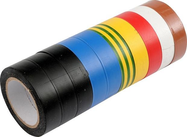 Compass Vorel páska pvc 19 x 0,13 mm x 20 m 10 ks barevné TO-75028