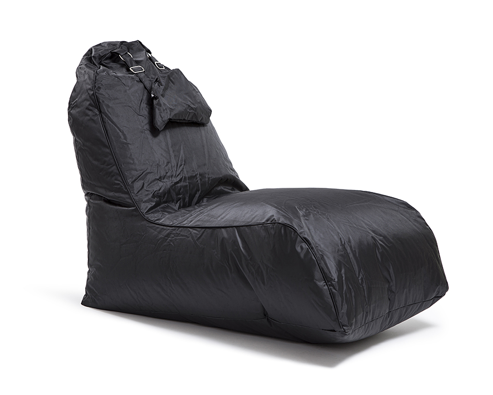 OMNIBAG Pillow Lounge new design 120x60x90 černý - sedací pytel - křeslo s podhlavníkem