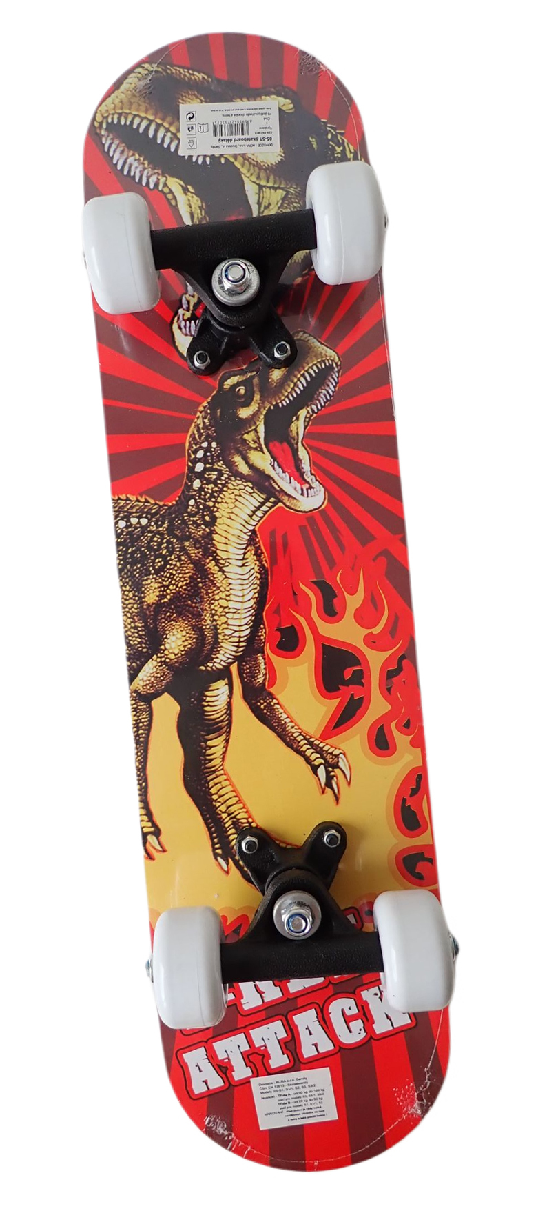 Acra 05-S1 Skate - dětský skateboard dinosaur