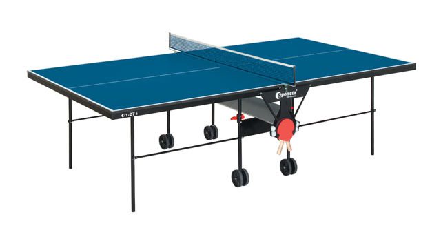 Kvalitní stůl na stolní tenis (pingpong) s pojezdem