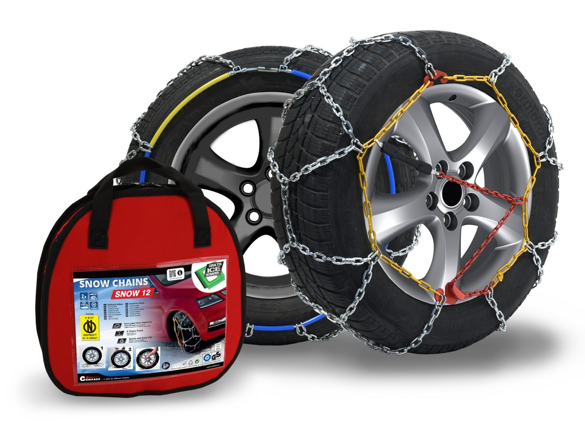 Compass Sněhové řetězy SNOW12 ÖNORM X50 nylon bag