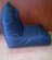 Omnibag Pillow lounge new design 120x60x90 tmavě modrý sedací pytel s podhlavníkem